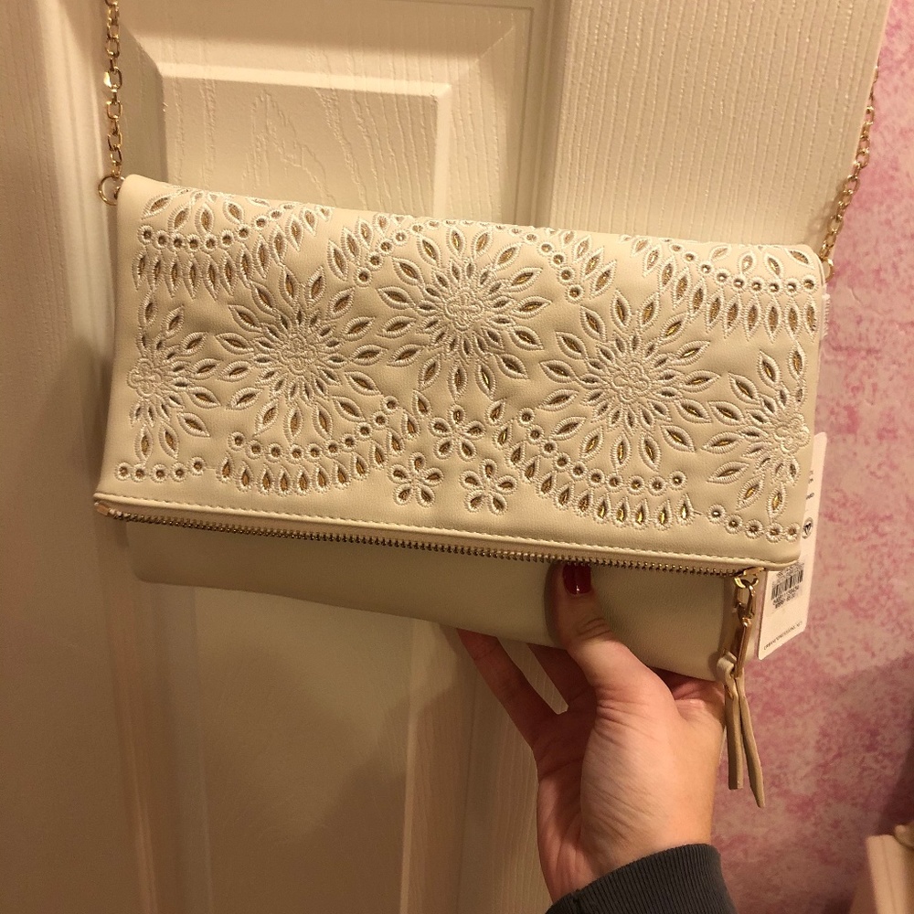 White Urban Expressions Luxury Vegan Purse